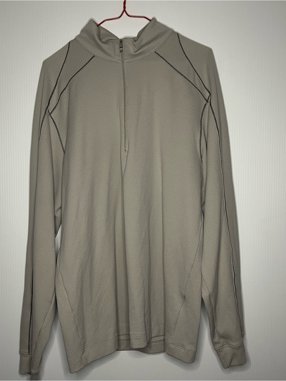 Nike Men’s Light Taupe Quarter-Zip Performance Jacket